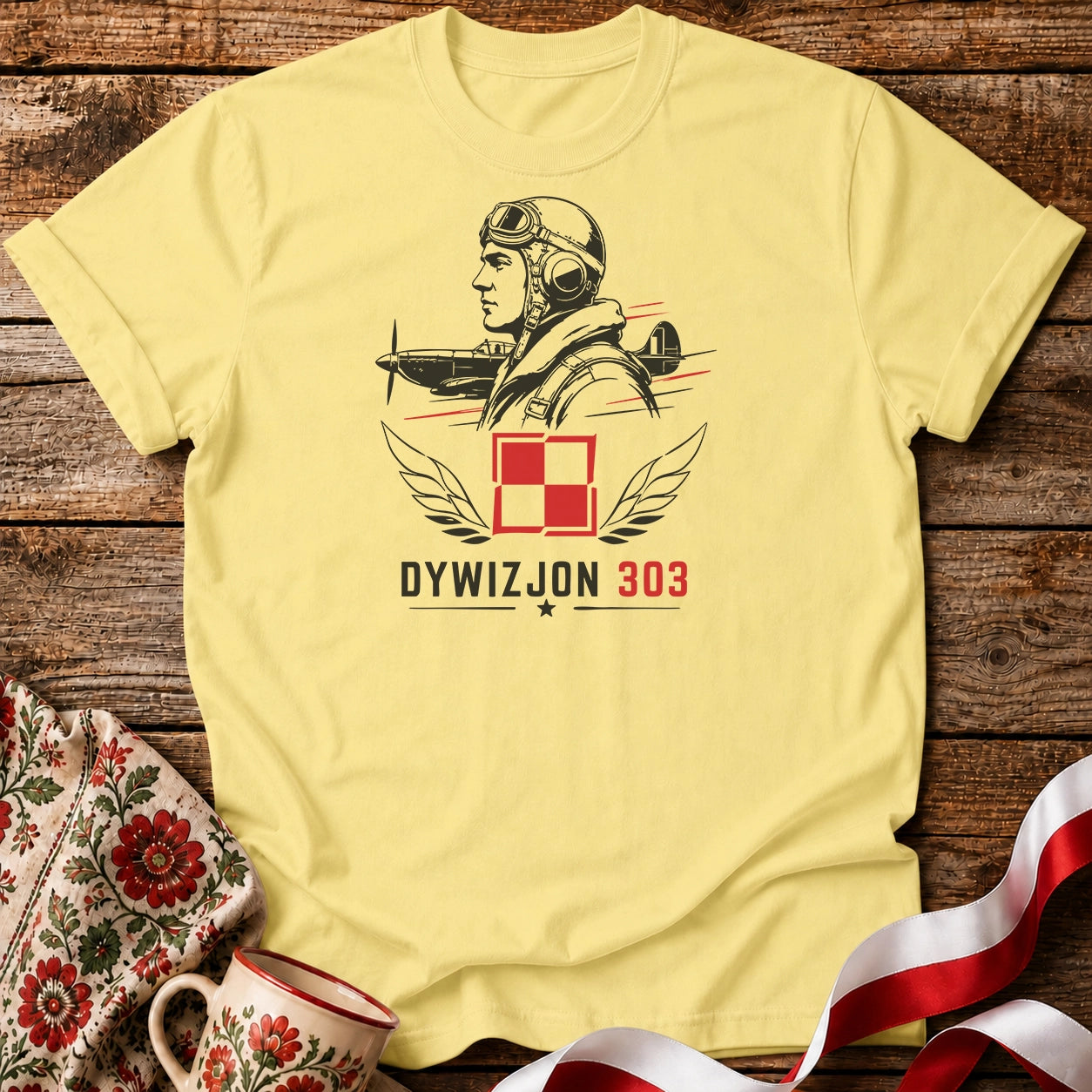 Dywizjon 303 Pilot Unisex T-Shirt