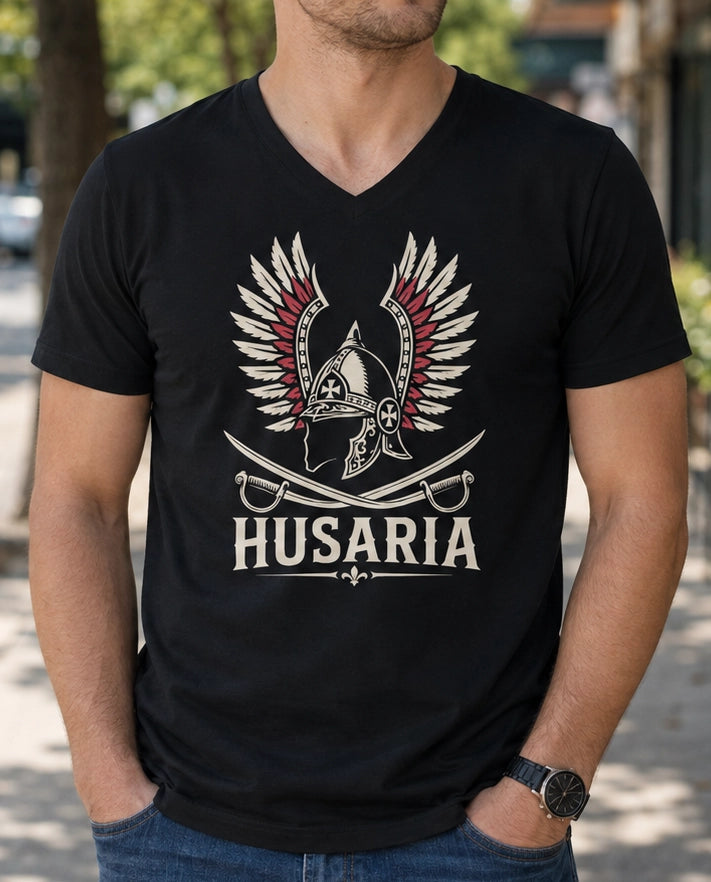 Husaria Winged Helmet Unisex V-Neck T-Shirt
