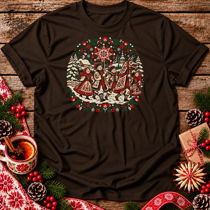 Polish Christmas Carolers with Turoń Unisex T-Shirt