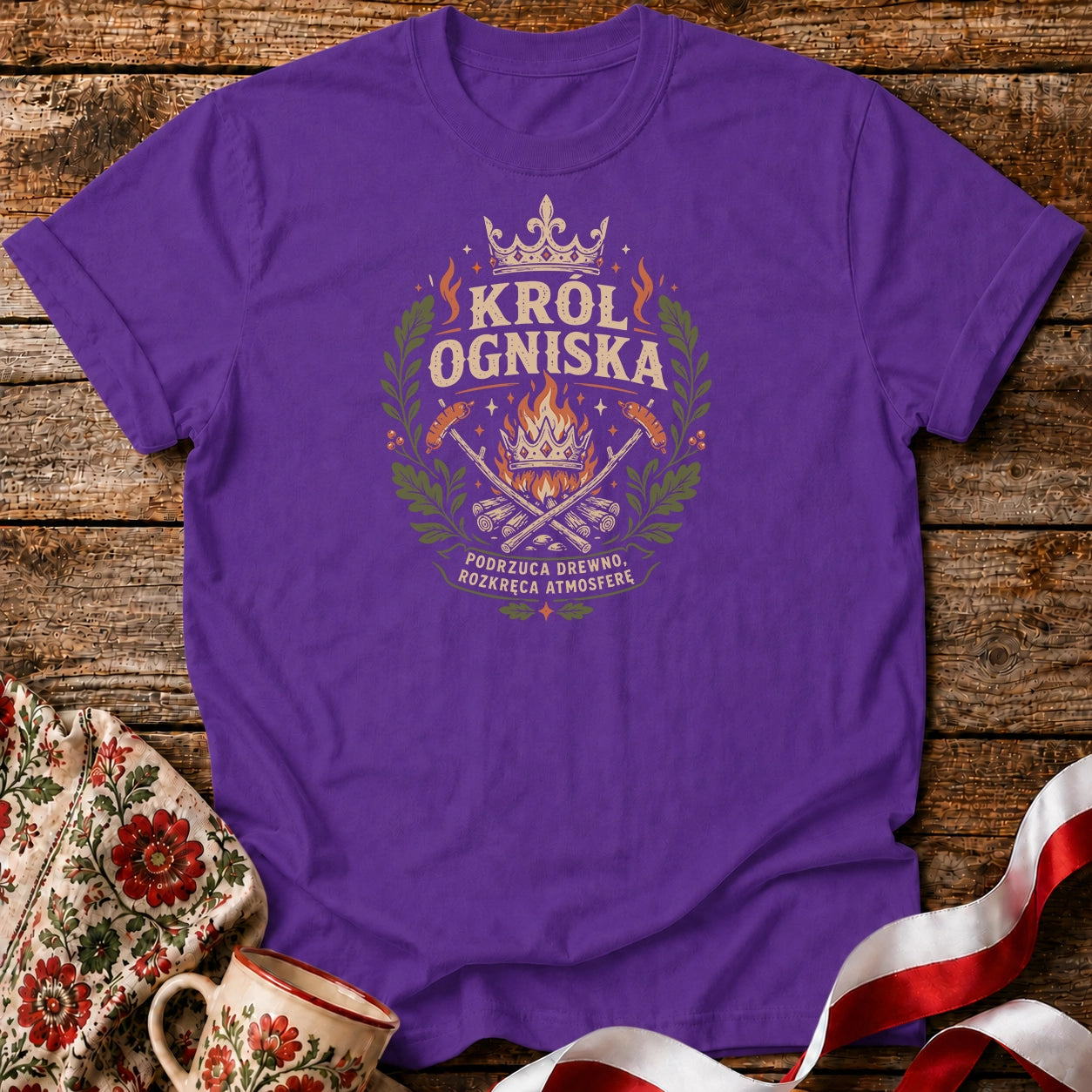 Król Ogniska Unisex T-Shirt