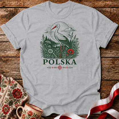 Polska Bocian Unisex T-Shirt