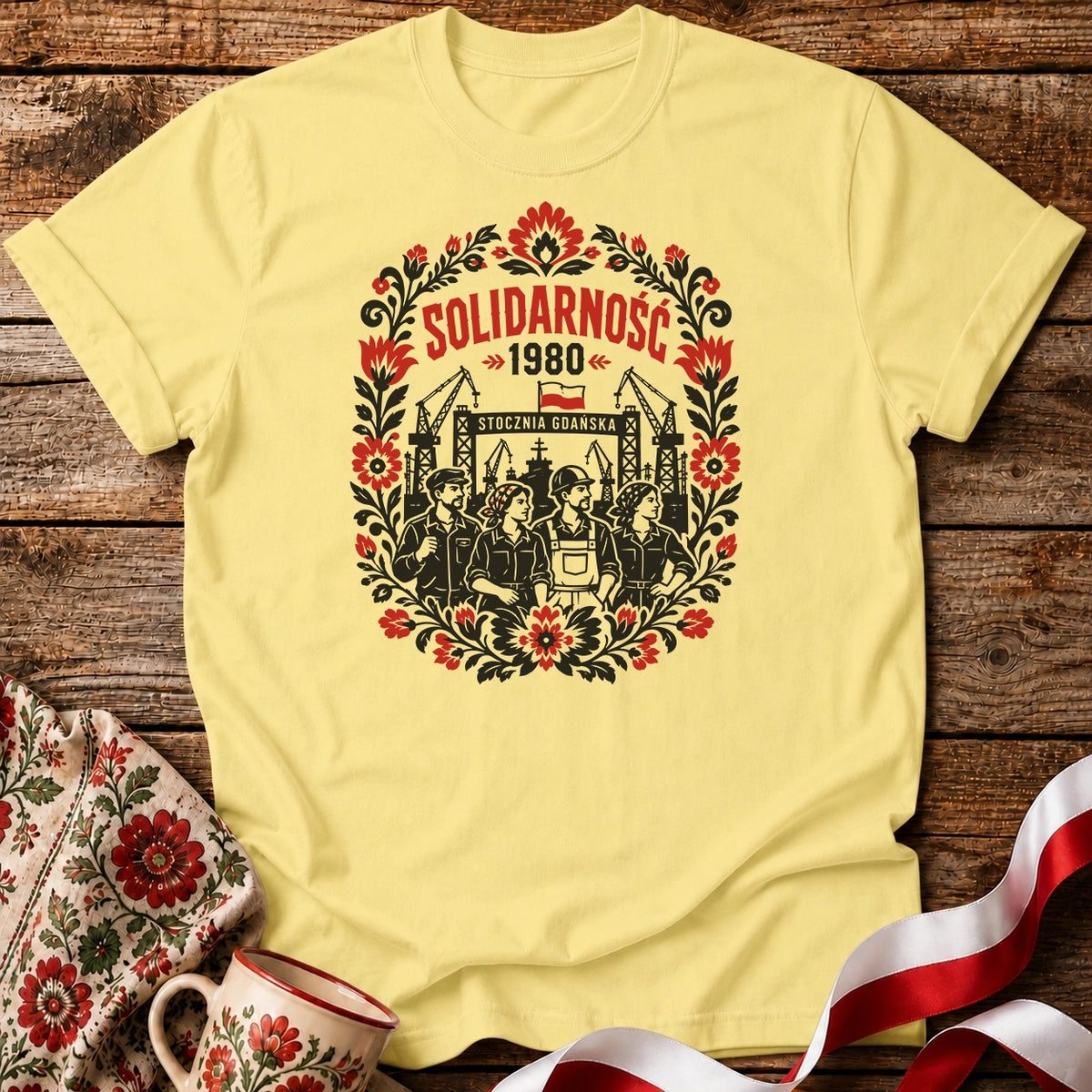 Solidarność Folk 1980 Unisex T-Shirt