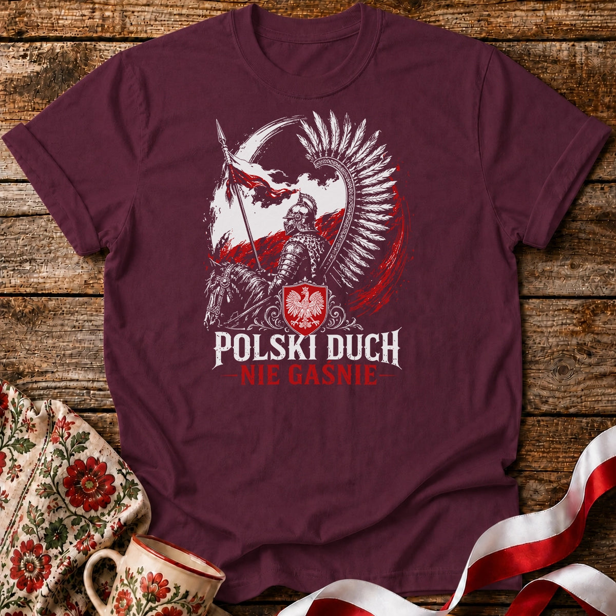 Polski Duch Nie Gaśnie Unisex T-Shirt