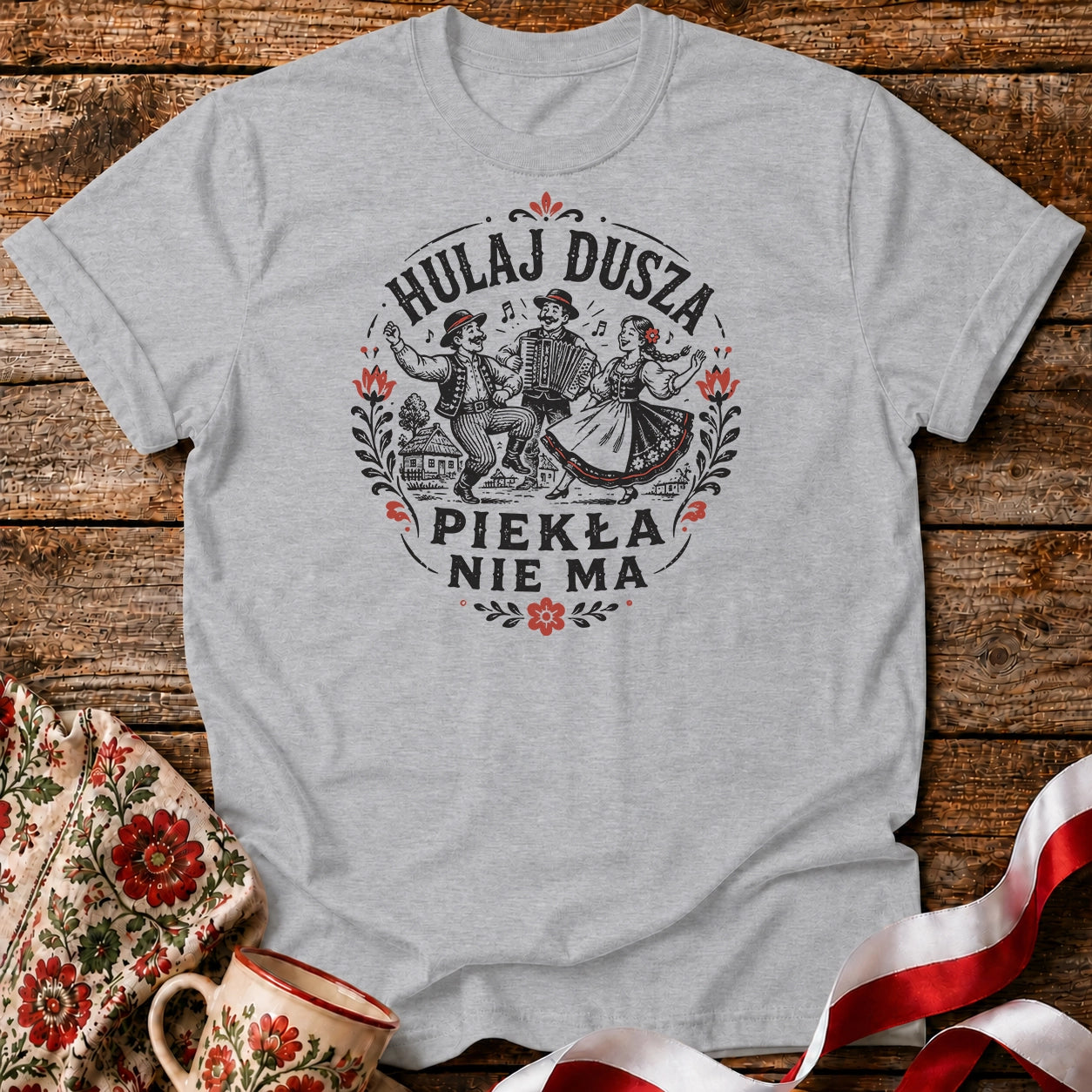 Hulaj Dusza Folk Unisex T-Shirt