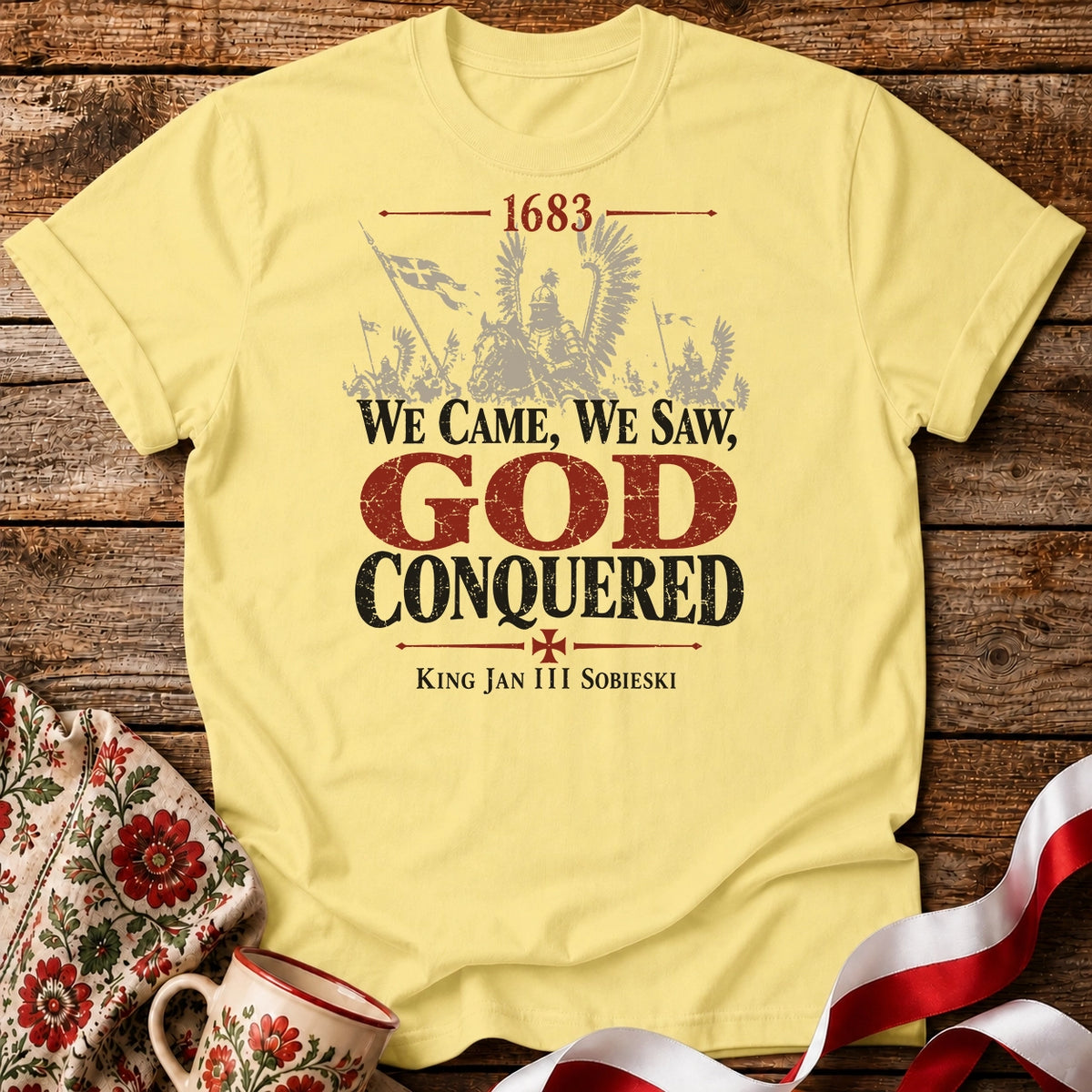 1683 God Conquered Charge Unisex T-Shirt