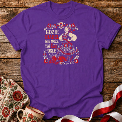 Gdzie Diabeł Nie Może Unisex T-Shirt