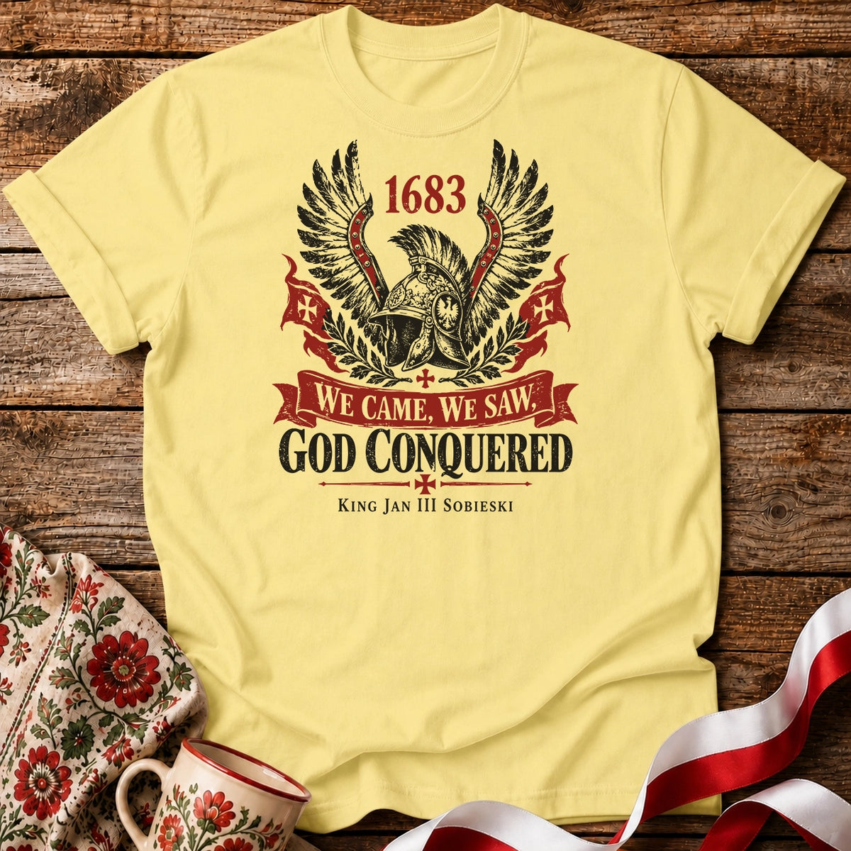 God Conquered 1683 Banner Unisex T-Shirt