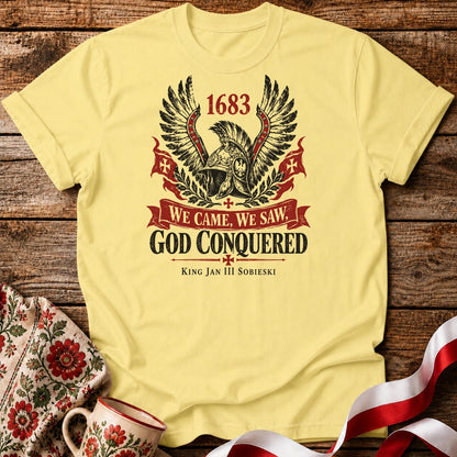 God Conquered 1683 Banner Unisex T-Shirt