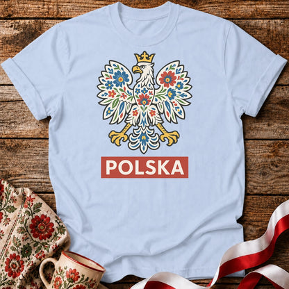 Floral Polish Eagle Unisex T-Shirt