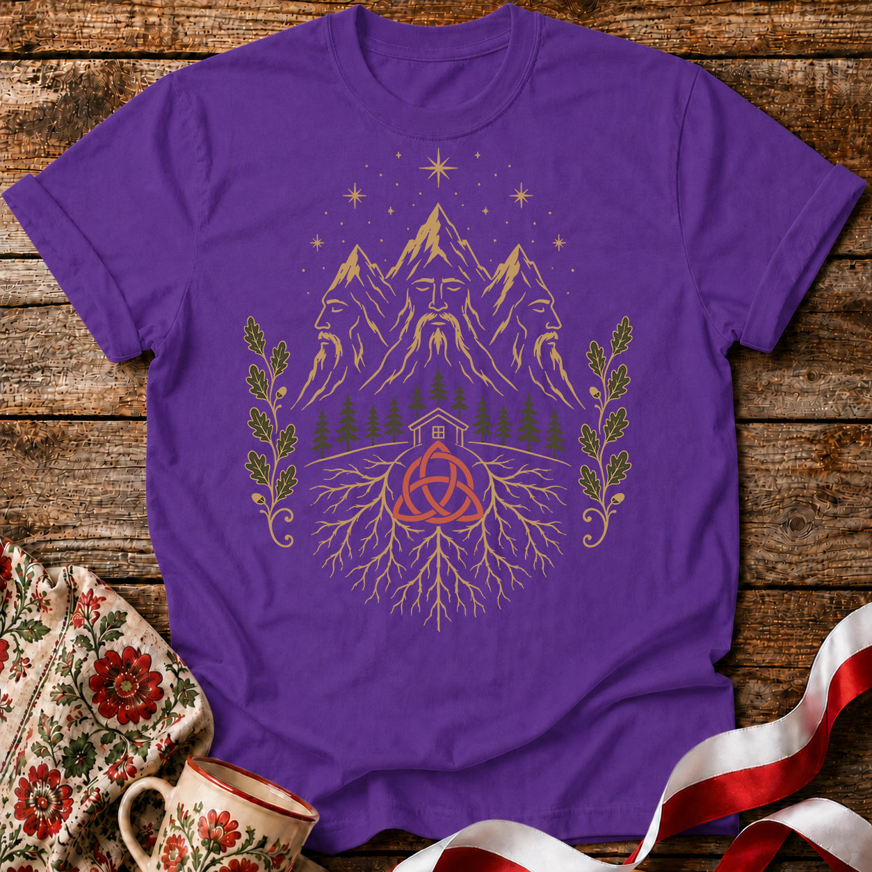 Triglav Triquetra Slavic Mythology Unisex T-Shirt