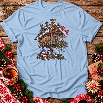 Christmas Baba Yaga Hut Unisex T-Shirt