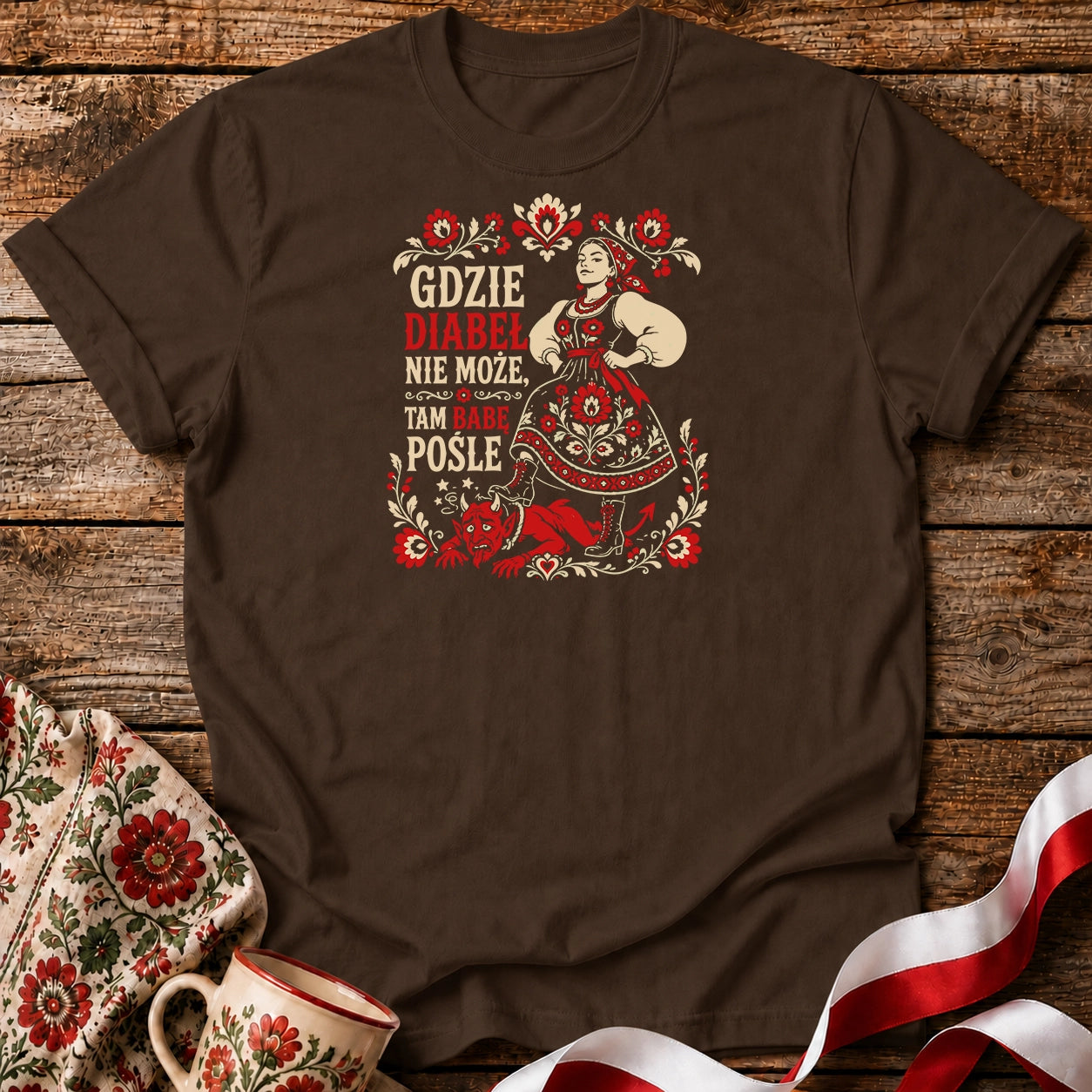 Gdzie Diabeł Nie Może Unisex T-Shirt