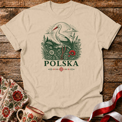 Polska Bocian Unisex T-Shirt