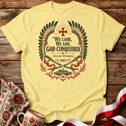 God Conquered Hussar Crest Unisex T-Shirt