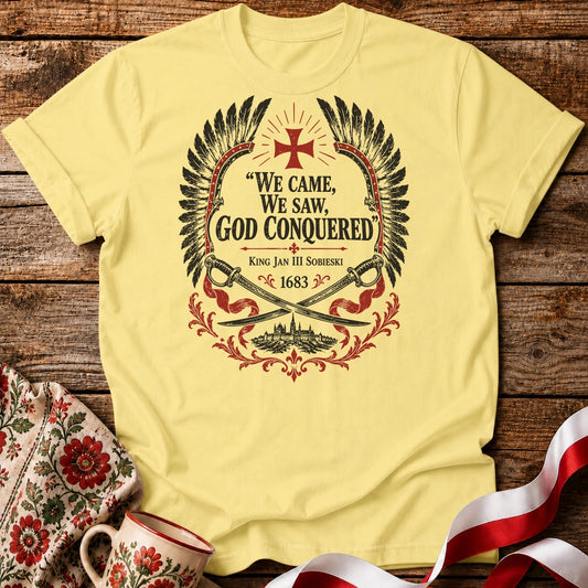 God Conquered Hussar Crest Unisex T-Shirt