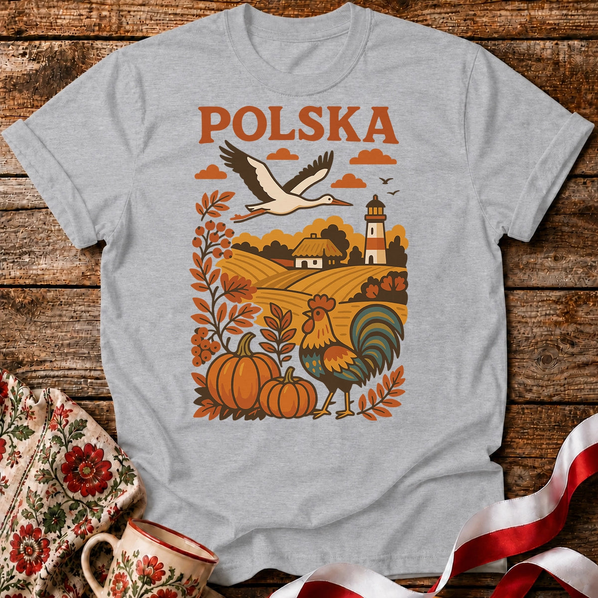 Polska Autumn Countryside Unisex T-Shirt