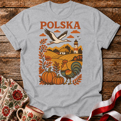 Polska Autumn Countryside Unisex T-Shirt