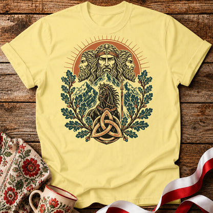 Triglav Triquetra Slavic Mythology Unisex T-Shirt