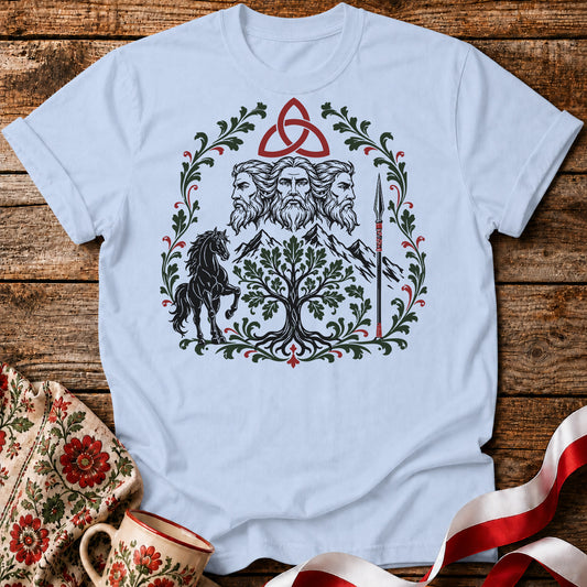 Triglav Triquetra Slavic Mythology Unisex T-Shirt