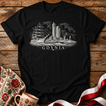 Gdynia Skyline Polish City Unisex T-Shirt