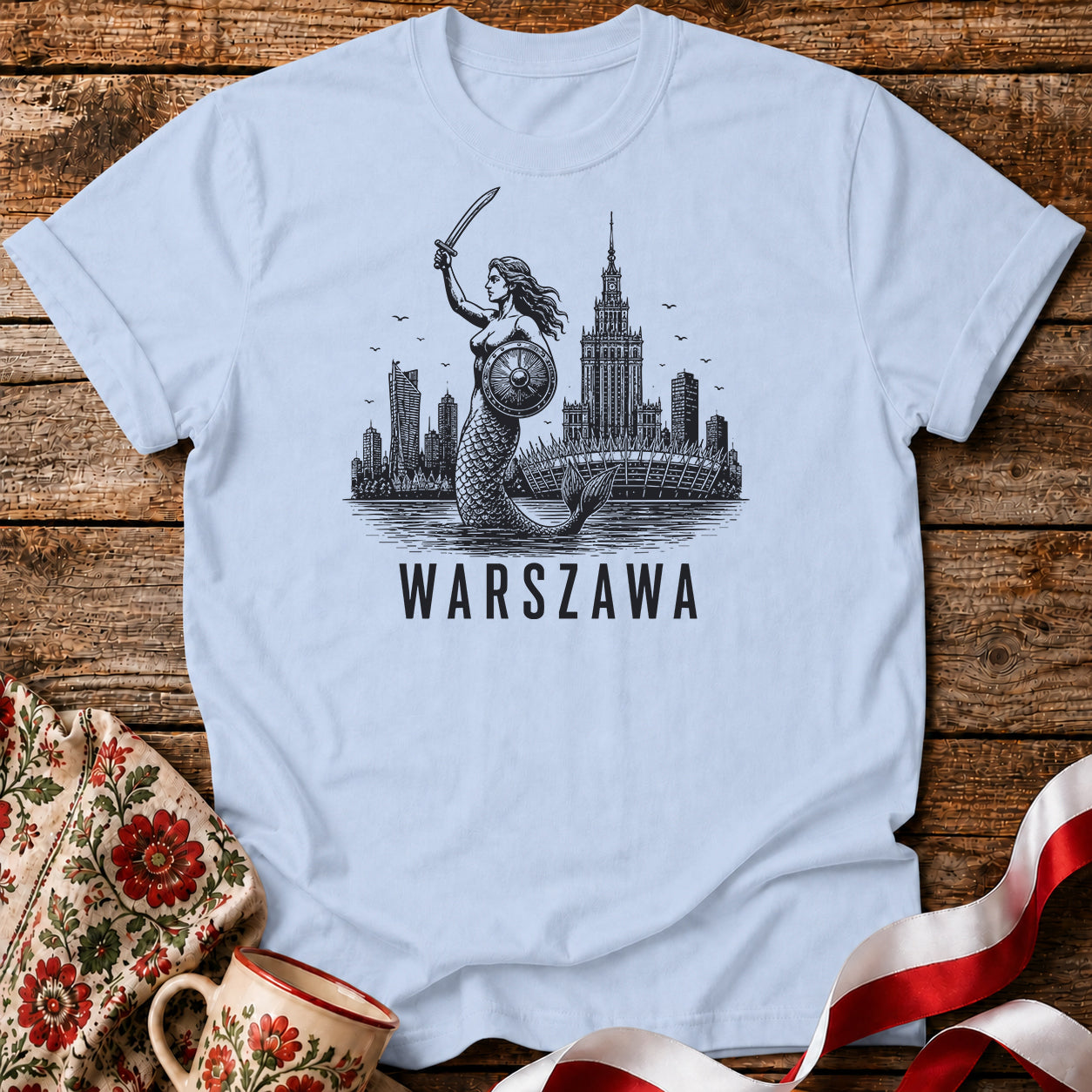 Warszawa Syrenka Polish City Unisex T-Shirt
