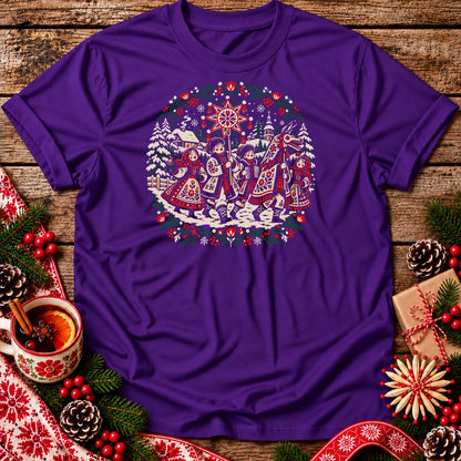 Polish Christmas Carolers with Turoń Unisex T-Shirt