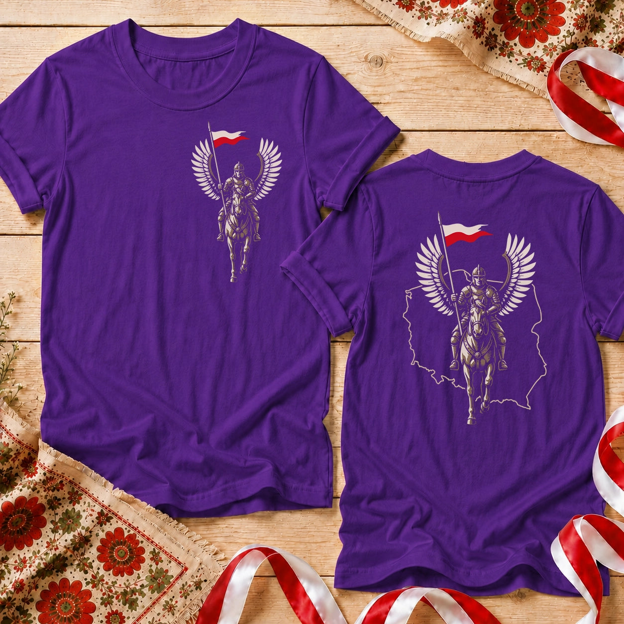 Polish Hussar Front Back Unisex T-Shirt