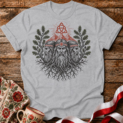 Triglav Three Roots Slavic Mythology Unisex T-Shirt