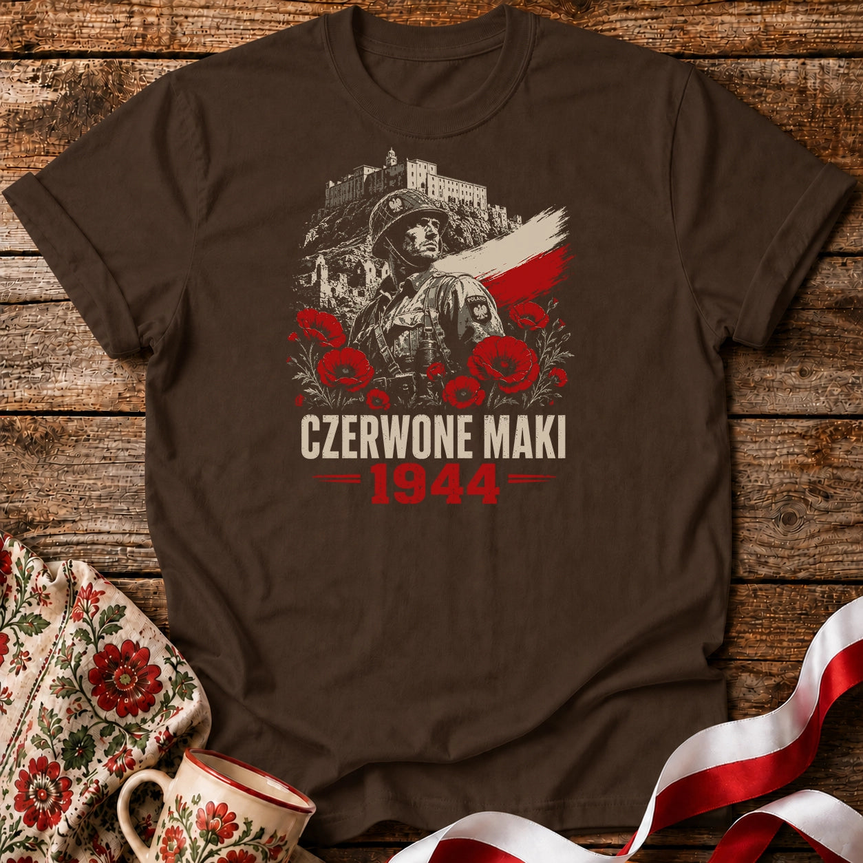 Czerwone Maki 1944 Unisex T-Shirt