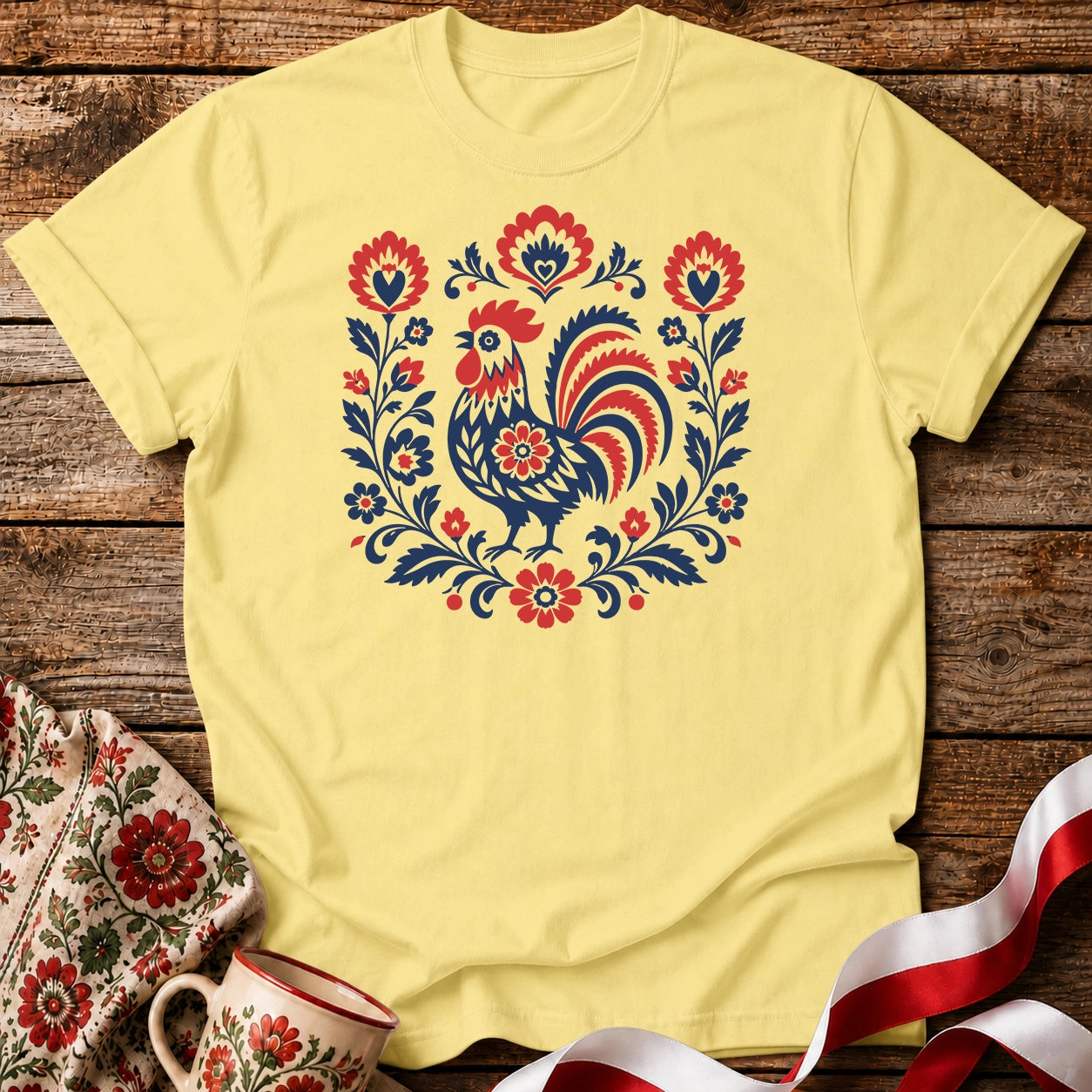 Polish Folk Rooster Unisex T-Shirt