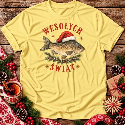 Wesołych Świąt Christmas Carp Unisex T-Shirt