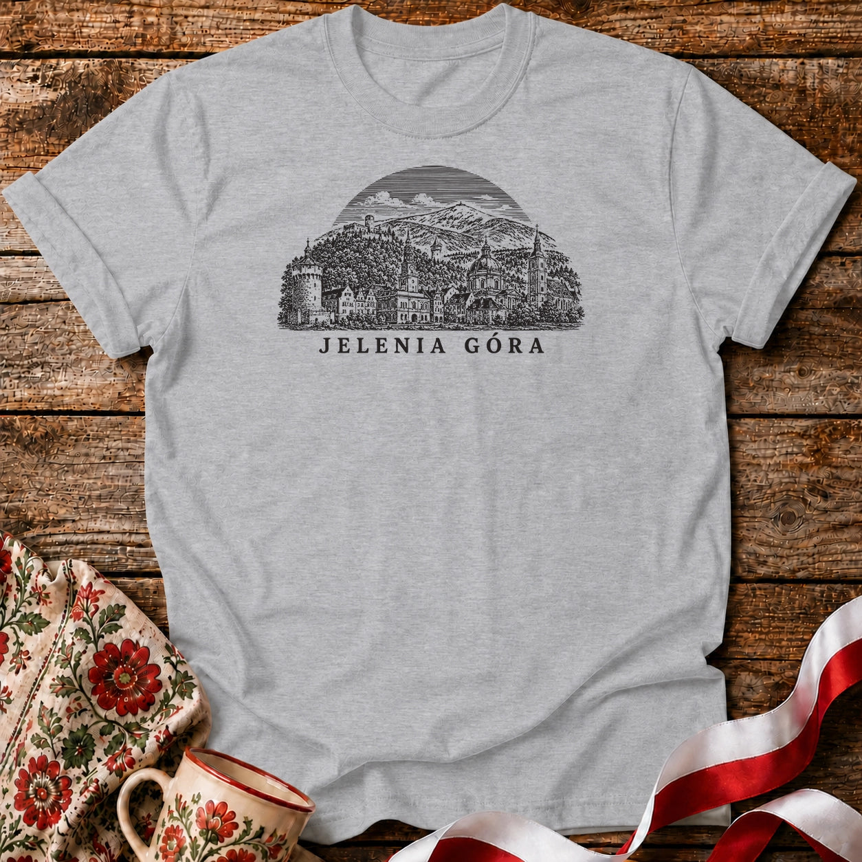 Jelenia Góra Skyline Unisex T-Shirt