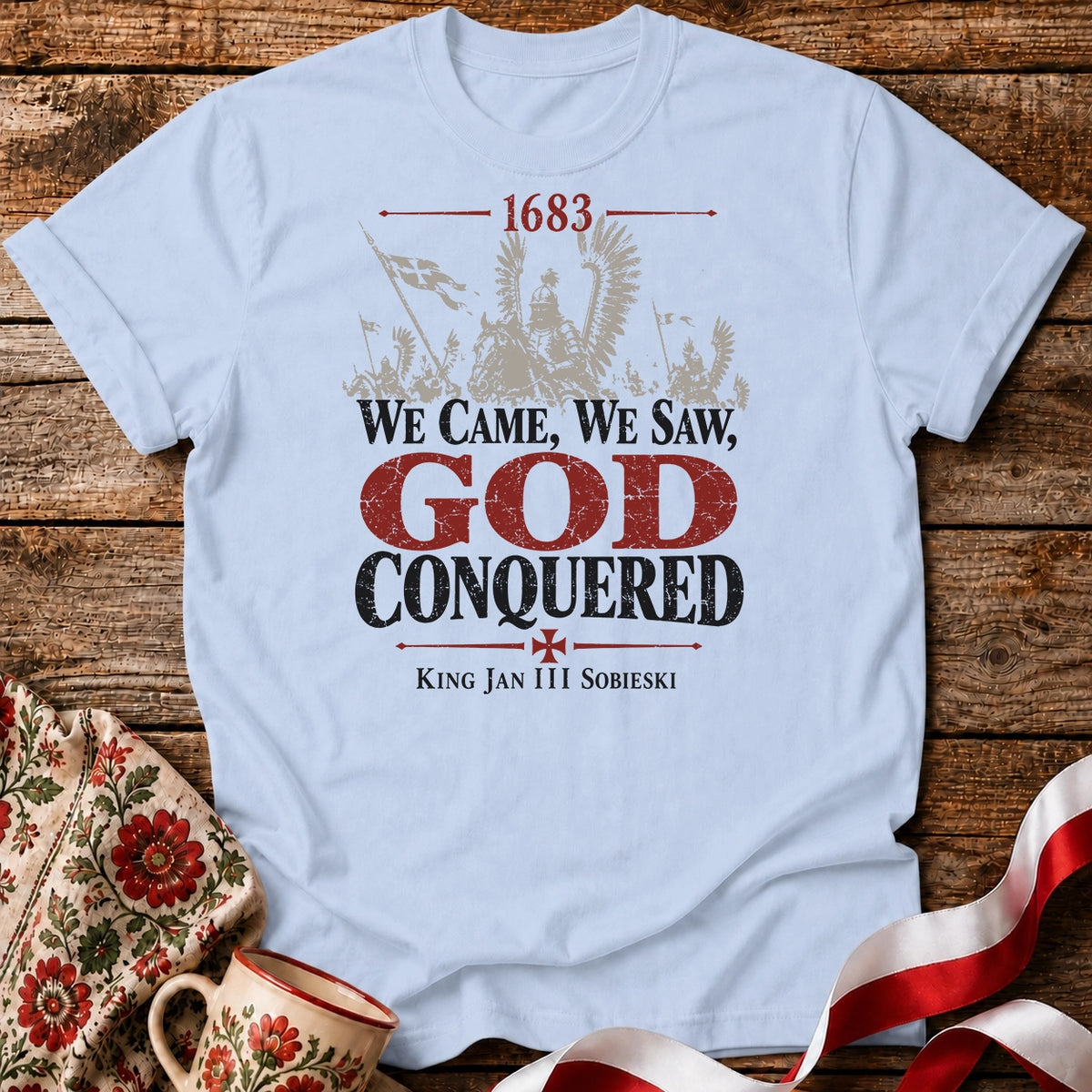 1683 God Conquered Charge Unisex T-Shirt