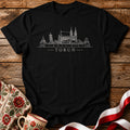 Toruń Minimal Skyline Polish City Unisex T-Shirt
