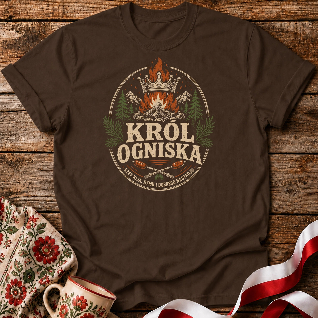 Król Ogniska Unisex T-Shirt