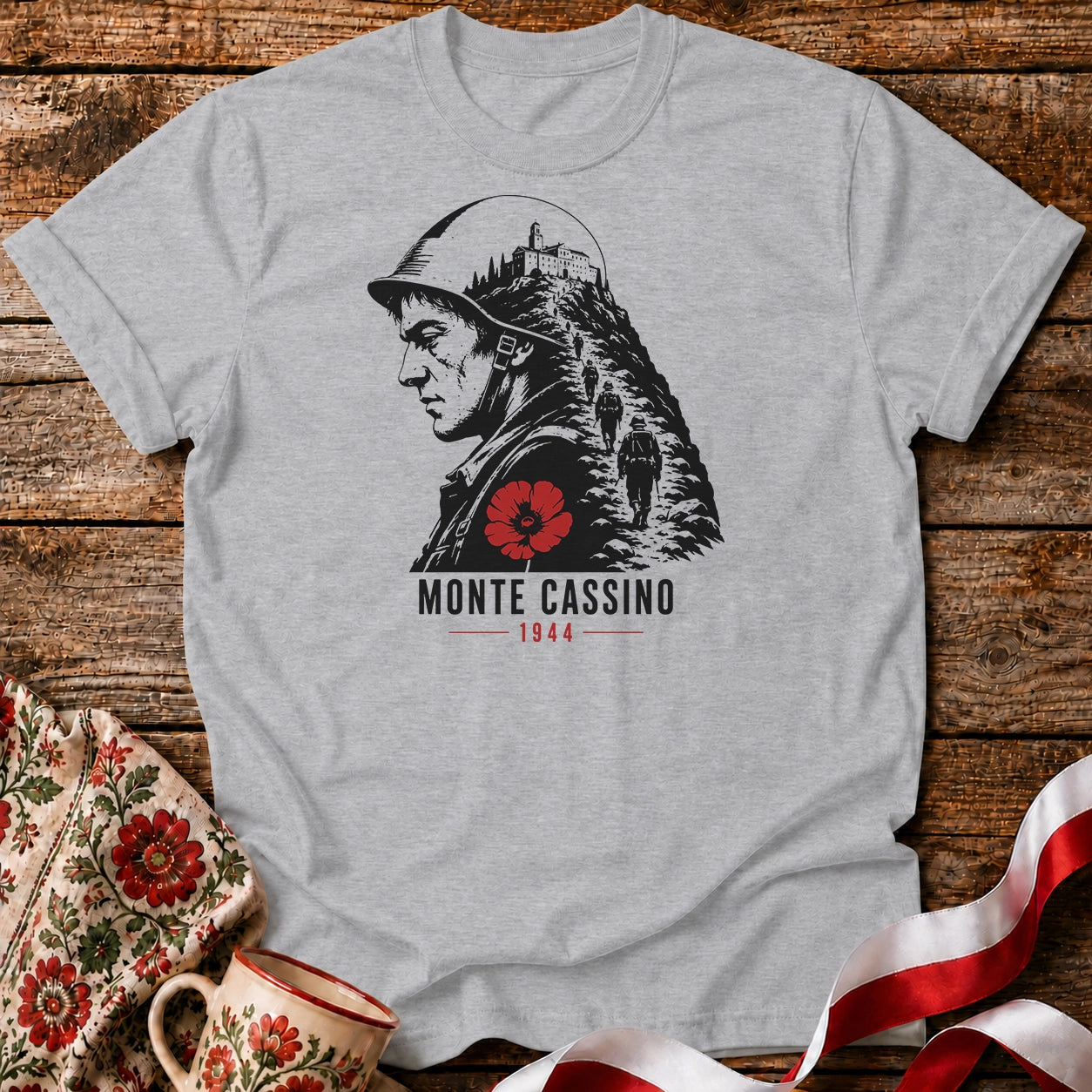 Monte Cassino Pamięć Unisex T-Shirt