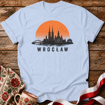 Wrocław Sunset Skyline Polish City Unisex T-Shirt