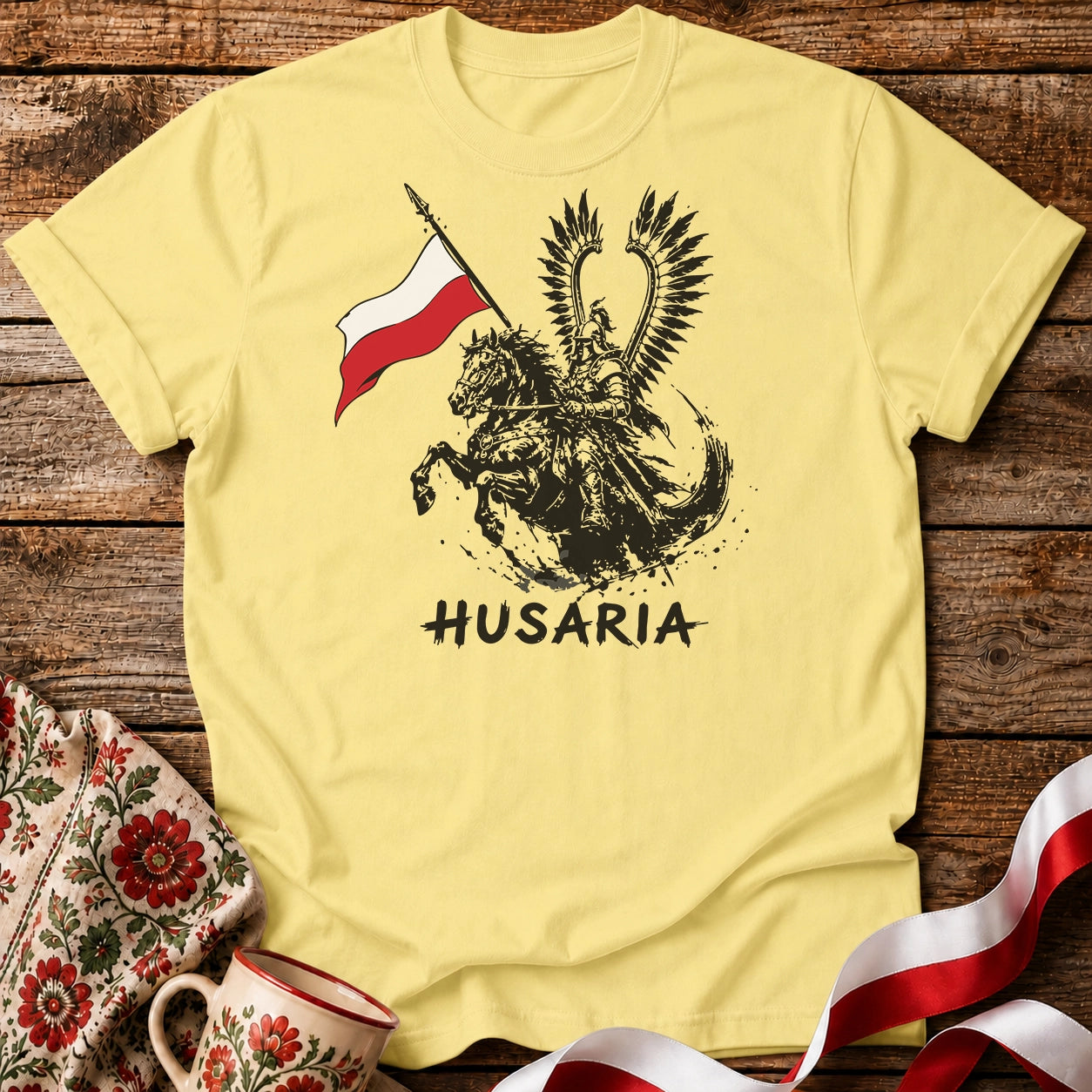 Husaria Polish Flag Unisex T-Shirt