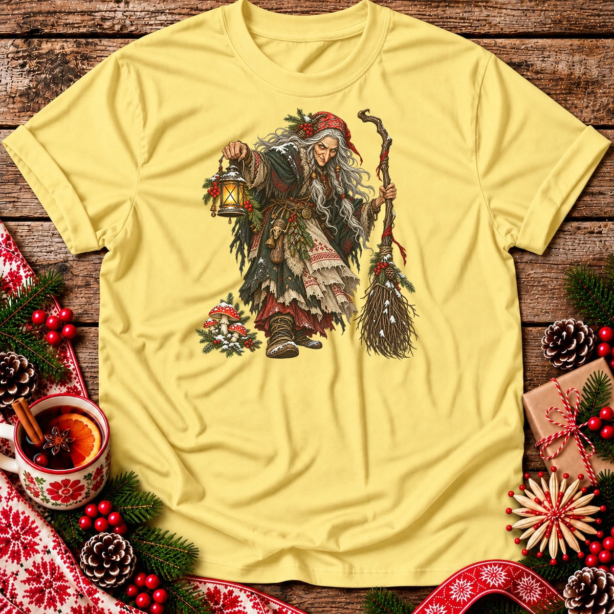 Christmas Baba Yaga with Lantern Unisex T-Shirt