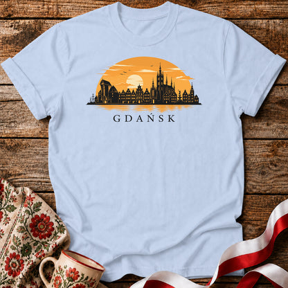 Gdańsk Golden Sunset Polish City Unisex T-Shirt
