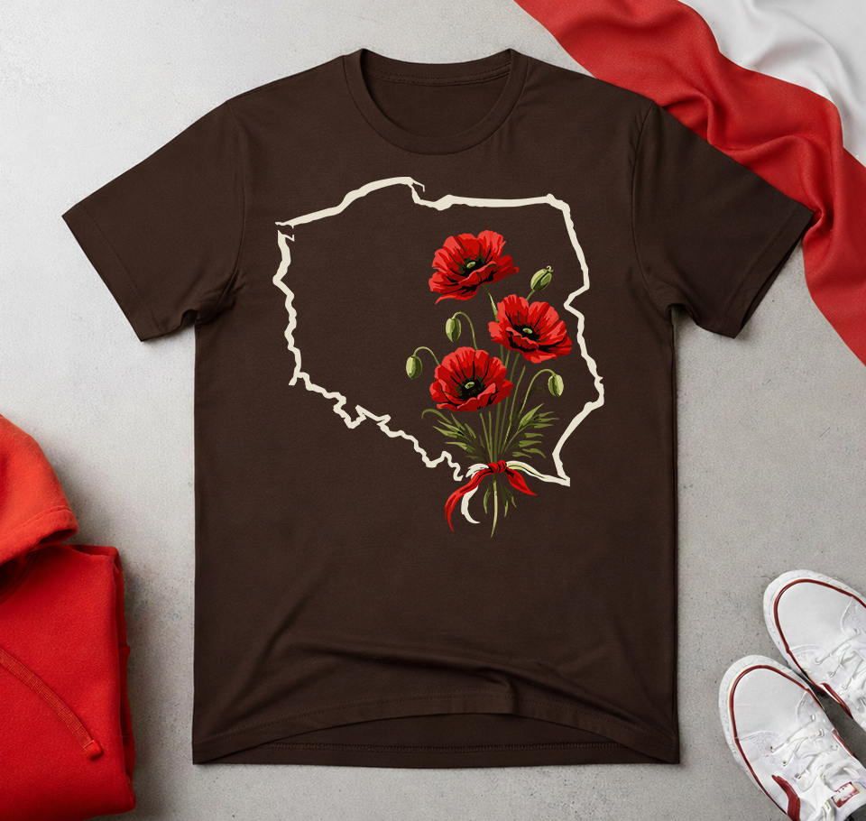 Poland Poppy Flowers Unisex T-Shirt