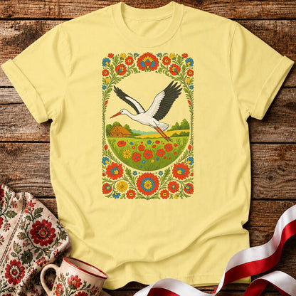 Slavic Stork Symbol Unisex T-Shirt