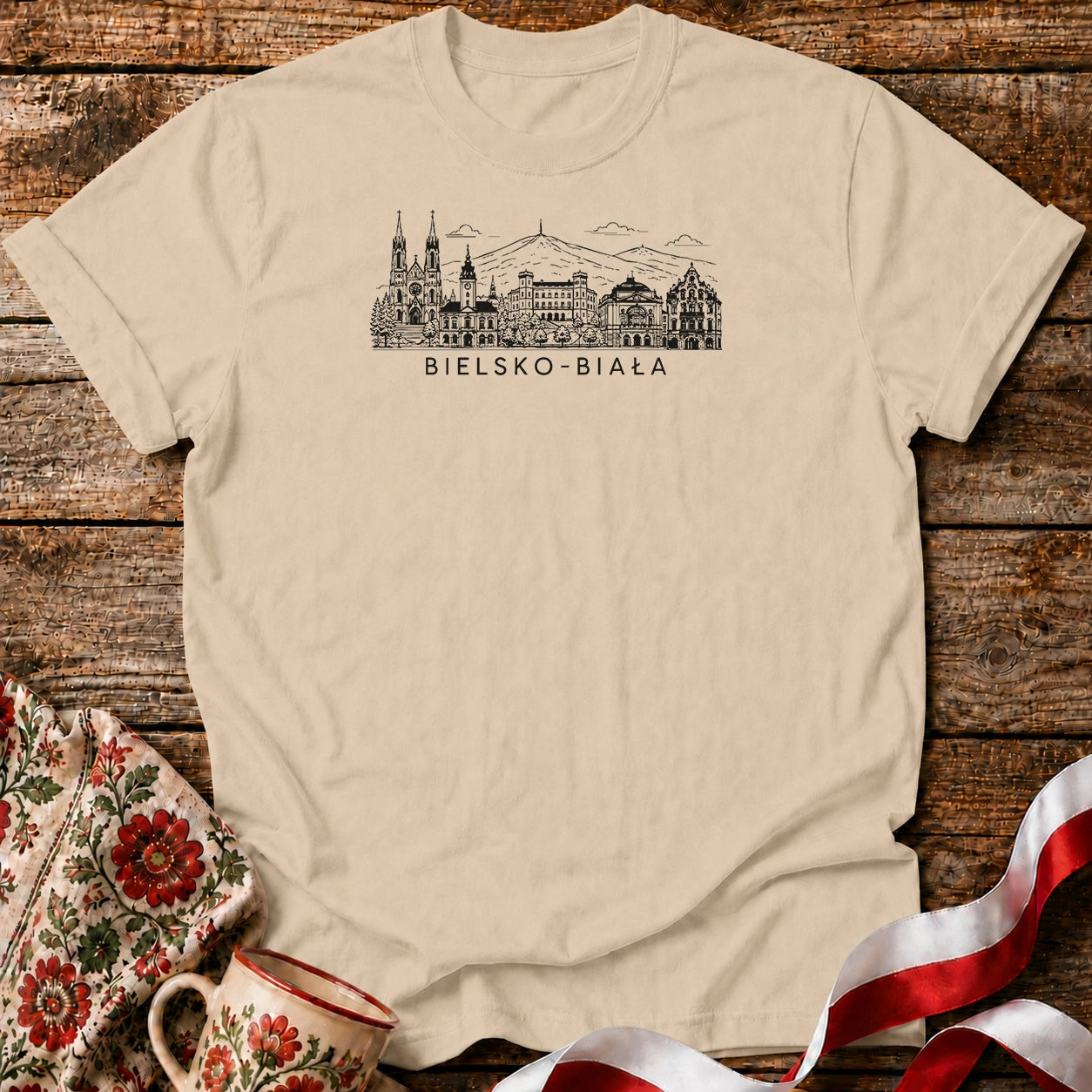 Bielsko-Biała Skyline Unisex T-Shirt