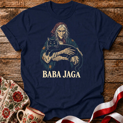 Baba Jaga Black Cat Unisex T-Shirt