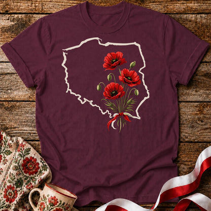 Poland Poppy Flowers Unisex T-Shirt