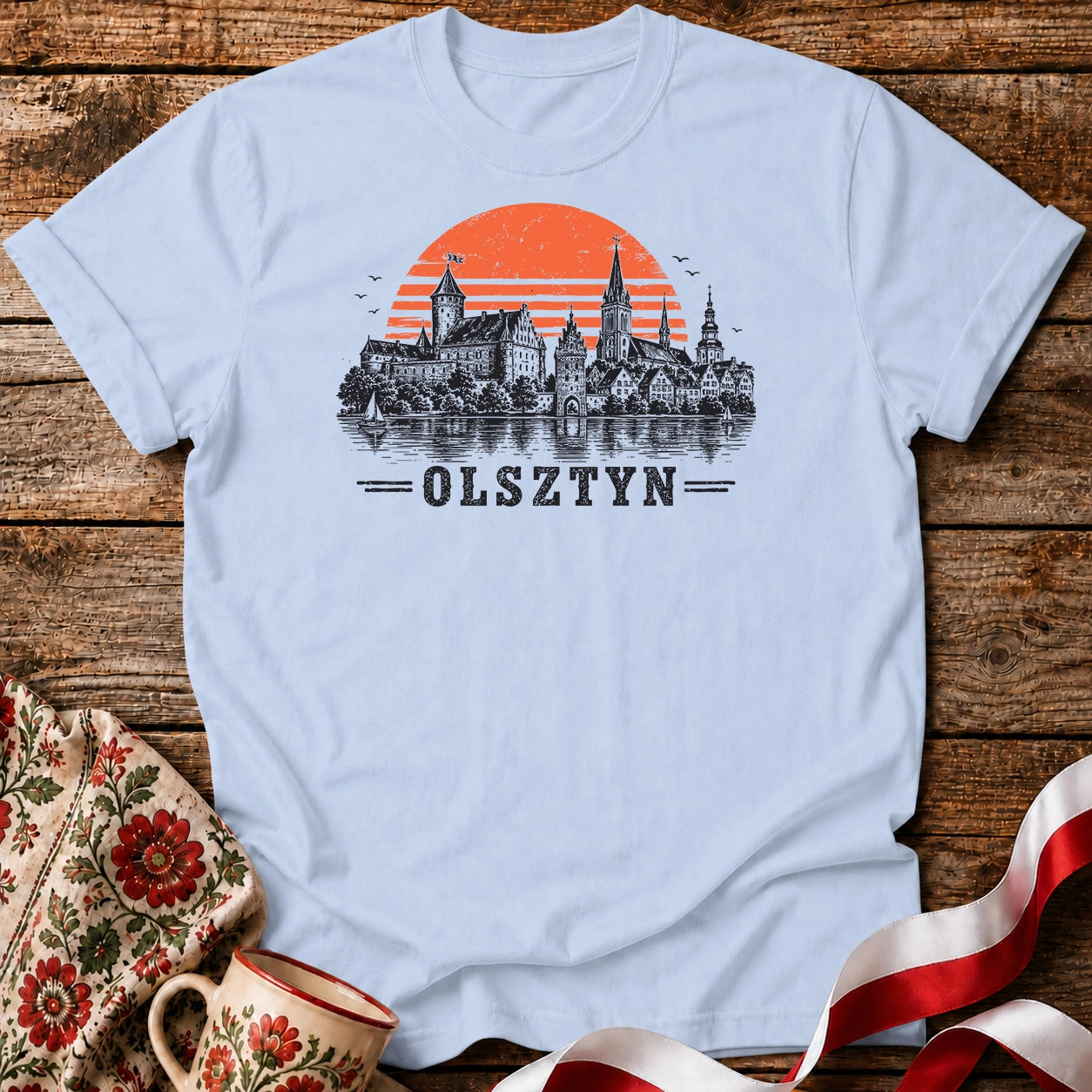 Olsztyn Sunset Castle Polish City Unisex T-Shirt