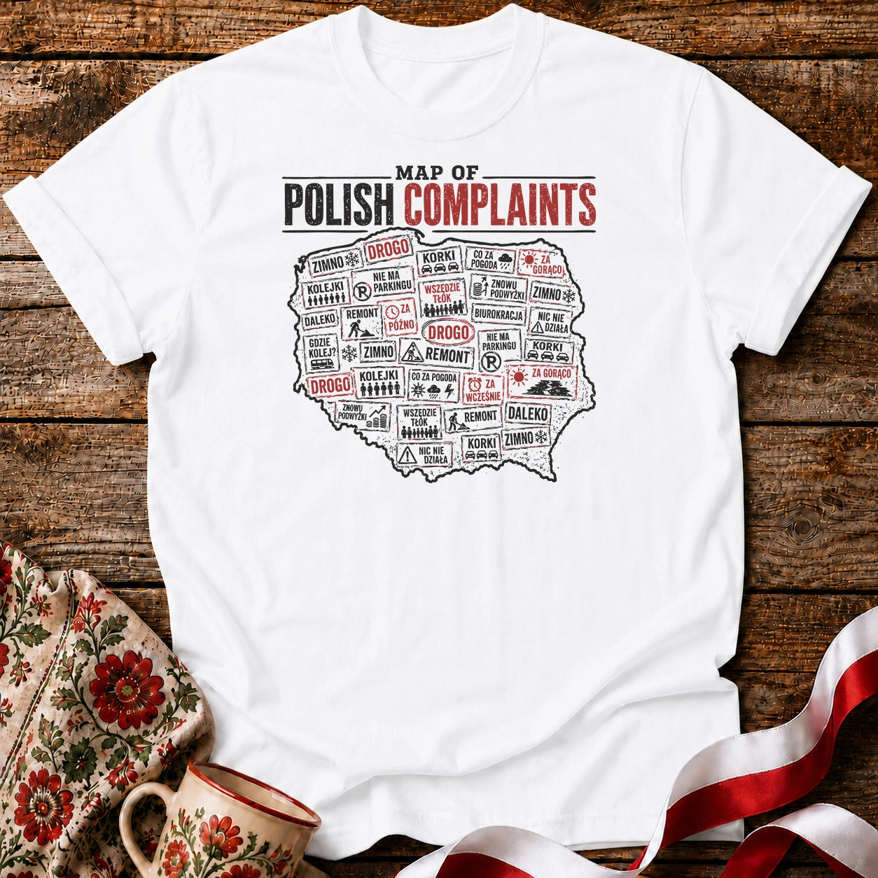 Polish Complaints Map Unisex T-Shirt