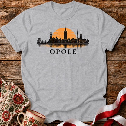 Opole Sunset Skyline Polish City Unisex T-Shirt