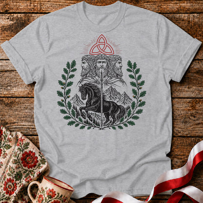 Triglav Triquetra Slavic Mythology Unisex T-Shirt
