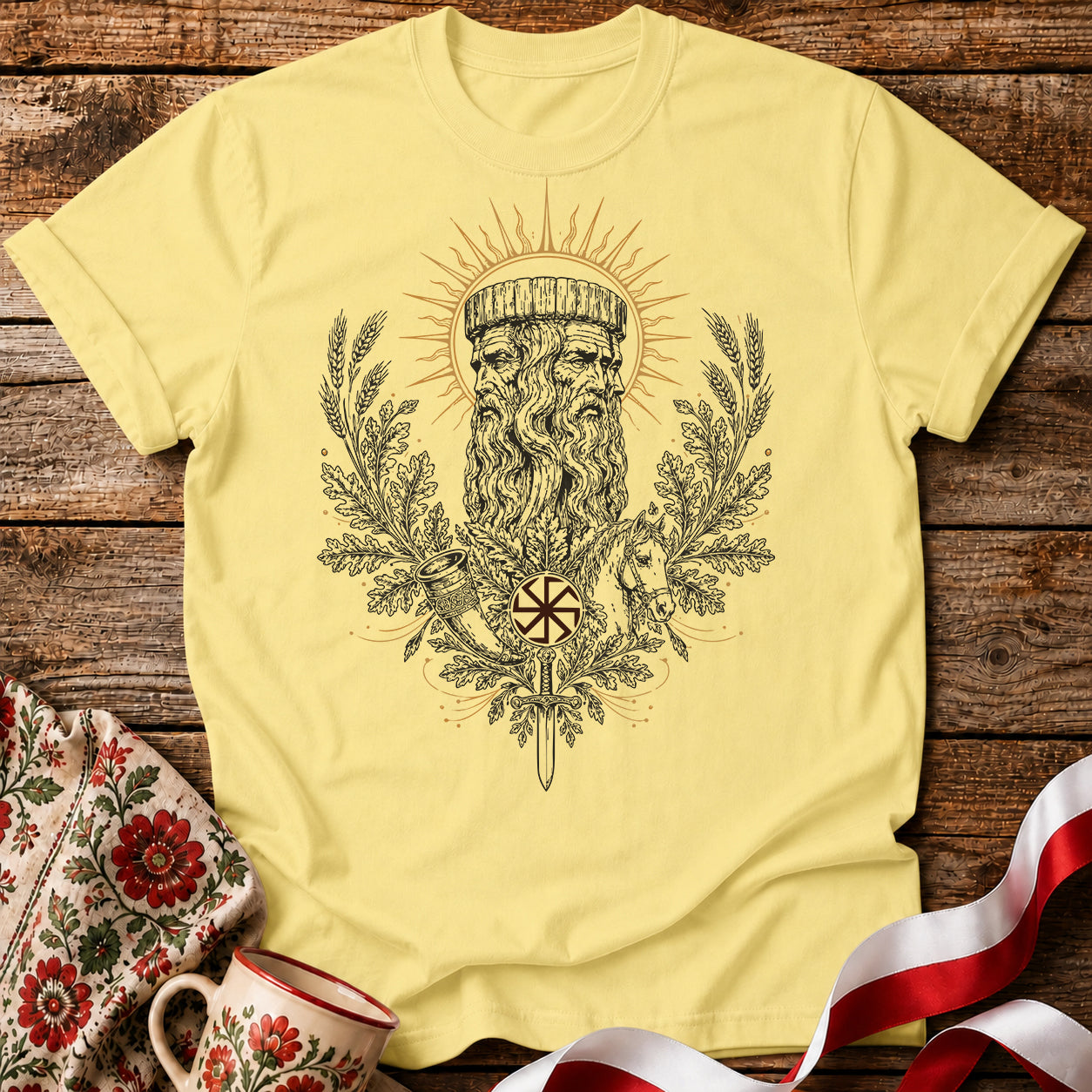 Świętowit Slavic God Unisex T-Shirt